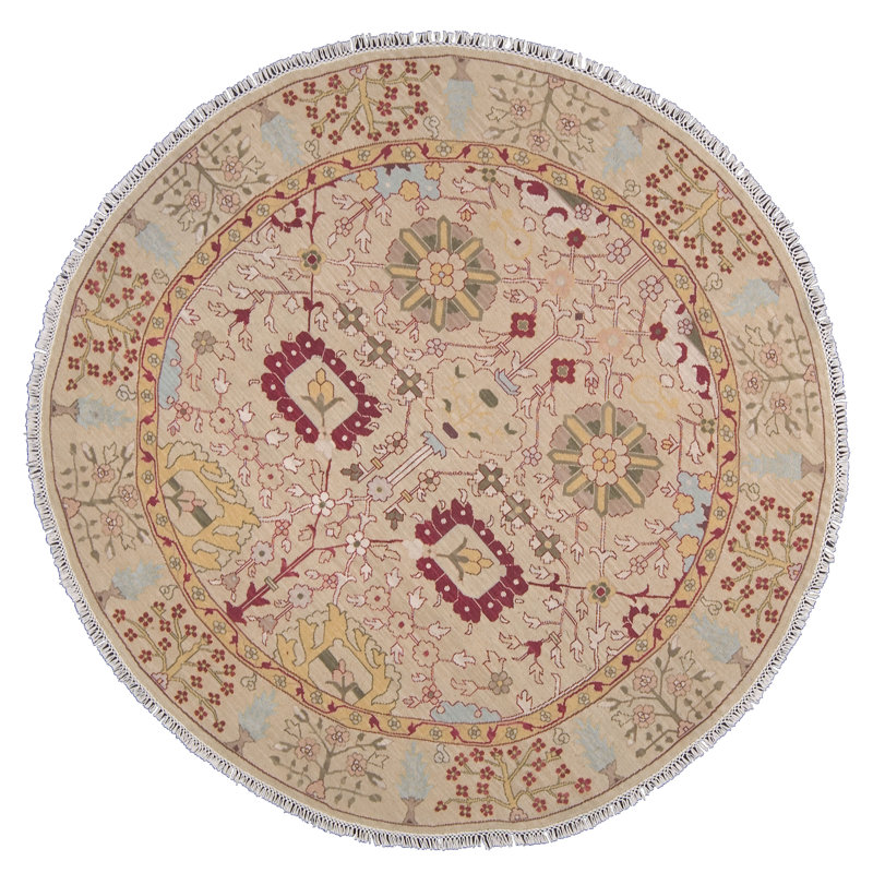 Baar Gold Area Rug, Round 8'