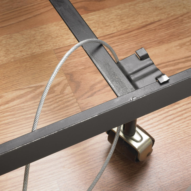 Gray High-Density Polyethylene Locking Under-Bed Storage Safe