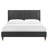 Modway Sofia Channel Tufted Performance Velvet Platform Bed-44353755-44353758