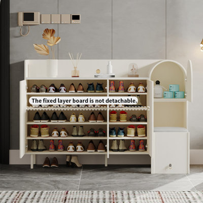 Armoire à chaussures de style français de style crème