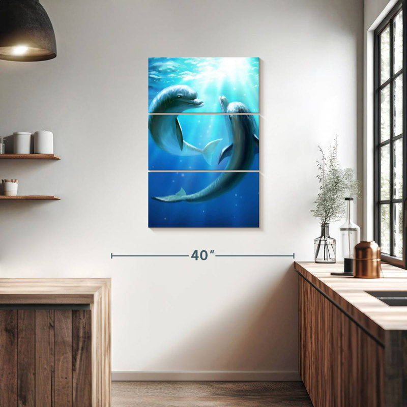 «Brampt Dolphin Best Friends», H 38 po x l 24 po