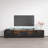 Casares 76.3" Modern TV Stand with LED Lighting, High Gloss Finish, Media Storage-1133262382