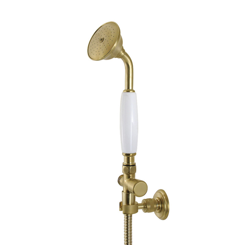 Kingston Brass Victorian Hand Shower Kit, Brushed Brass