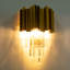 Lampe murale en cristal de luxe moderne 9 po Boswall Gold Need 2 * E12