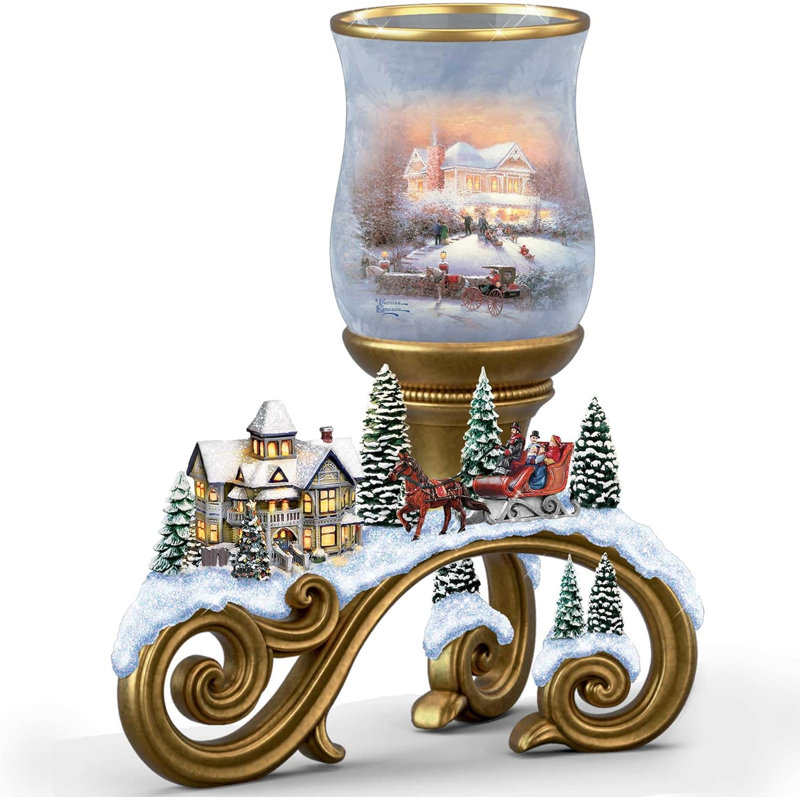 Bougie de Noël victorienne Thomas Kinkade