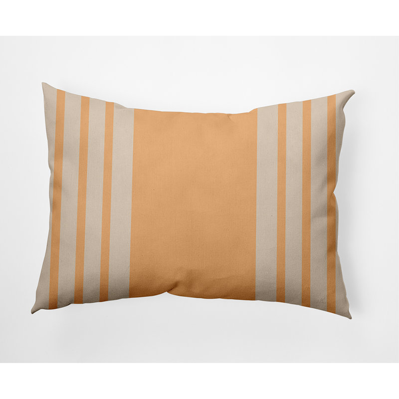 Coussin décoratif à rayures, Or pâle