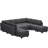 Neemi Modular and Standard U-Shaped Sectional with Storage -464067102