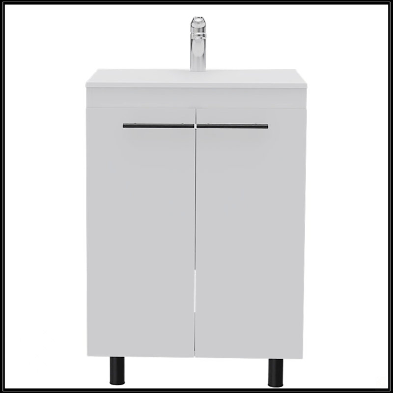 White 2 Piece Bathroom Set