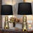 26" Glass Table Lamp Set of 2, Brown Textured Bedside Lamps with USB A & Type-C Ports, 3 Color Lighting and Soft Night Light for Bedroom-1534996039-1534996032