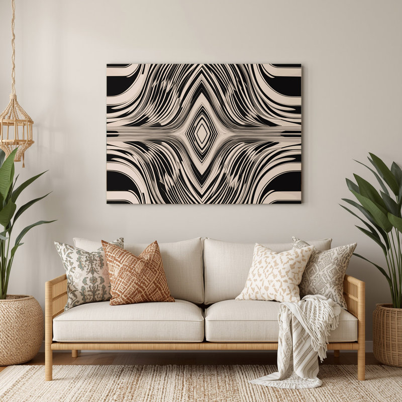 Art mural Op Op 5, H 240 po x l 360 po x P 0,05 po