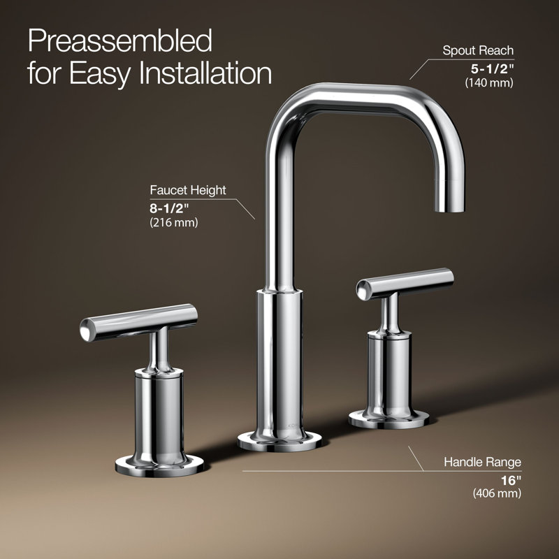 Purist Widespread Faucet, Polished Chrome
