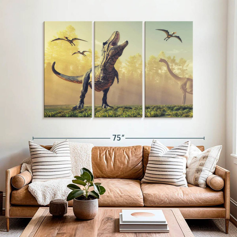 Dinosaur Park, 42" H x 65" W