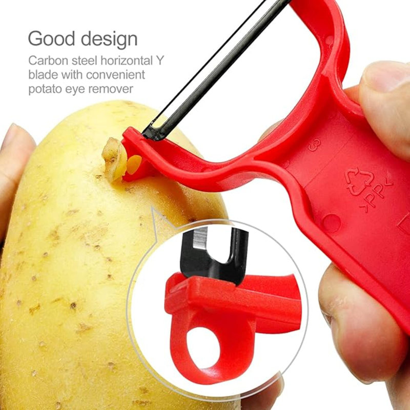 Ensemble de 3 pales en acier au carbone Original pour légumes / rouge / vert / jaune Original