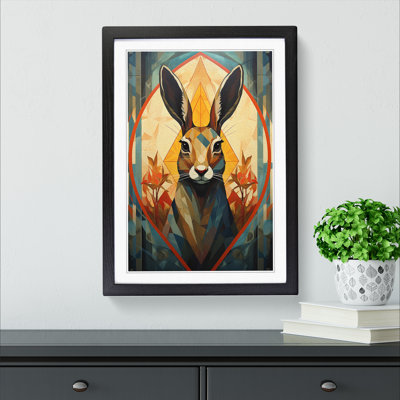 Hare Geometric No.2 - Framed Print