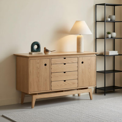 Buffet simple en bois massif avec rangement