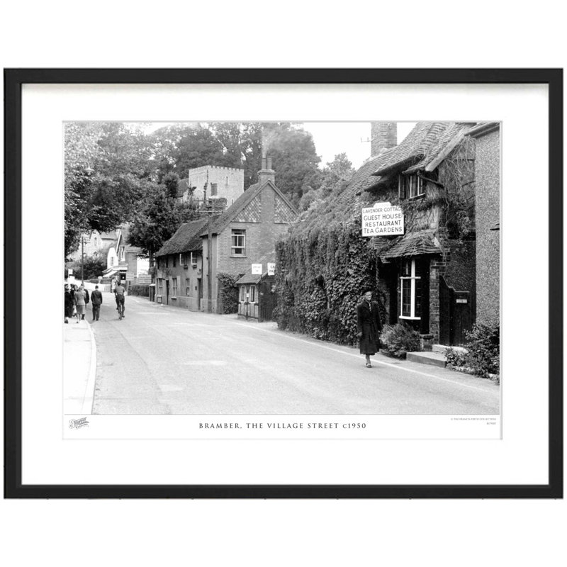 Bramber, The Village Street C1950 by Francis Frith - Single Picture Frame Print, 60cm H x 80cm W x 2.3cm D
