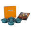 Le Creuset Stoneware Set of 4 - 8 oz. Mini Round with Lids and Cookbook-10538316