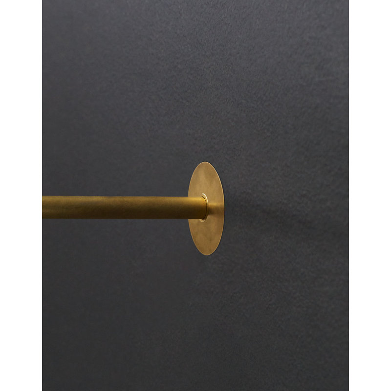 Plural Faceted Picture Light, Hand Rubbed Antique Brass, 0.7" H x 18" W x 8.9" D, 13.5