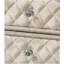 Table de chevet en velours beige Lucienne