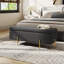 Velvet Upholstered Storage Bench-1261168167