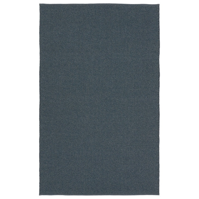 Tapis bleu marine fait à la main Jaipur Living Flint (2 pi x 3 pi), Rectangle 2 pi x 3 pi
