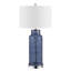 Lampe de table bleue 30,5 "avec USB