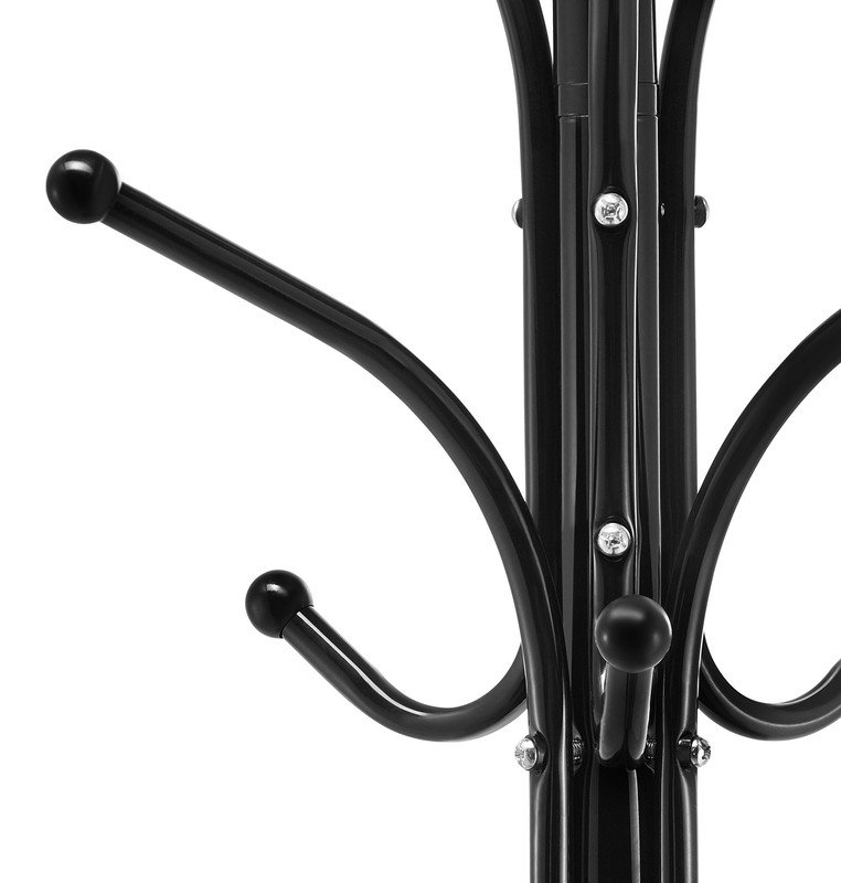 Freestanding Coat Rack Coats Tree Stand with Stable Marble Base & 6 Hooks