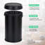 Poubelle à couvercle pivotant en acier inoxydable 17 gallons, poubelle commerciale avec couvercle ouvert pour bureau de restaurant de cuisine-125972432