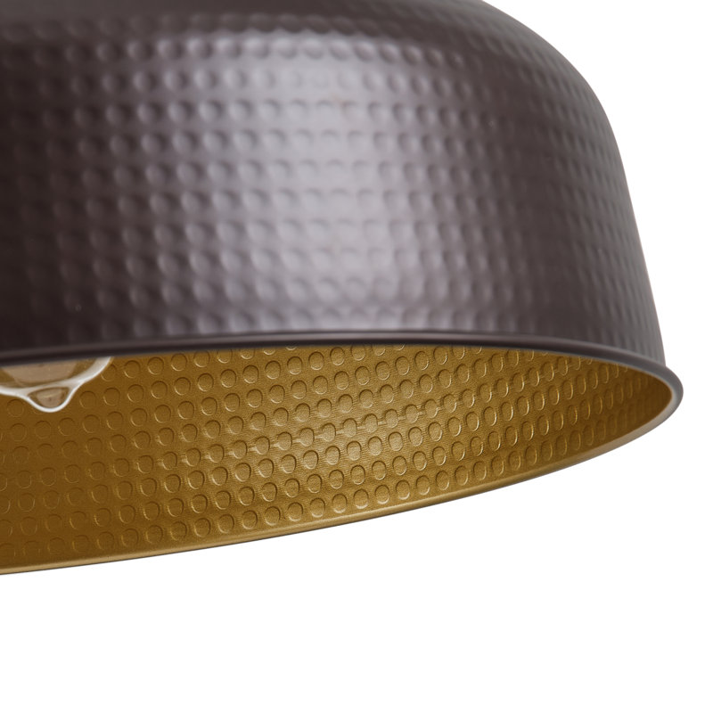 1-Light black gold round dimmable wall lamp, Black/Gold