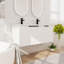 Ensemble de meuble-lavabo flottant double 48 po, meuble-lavabo mural avec lavabo en résine, 3 portes-1716676163