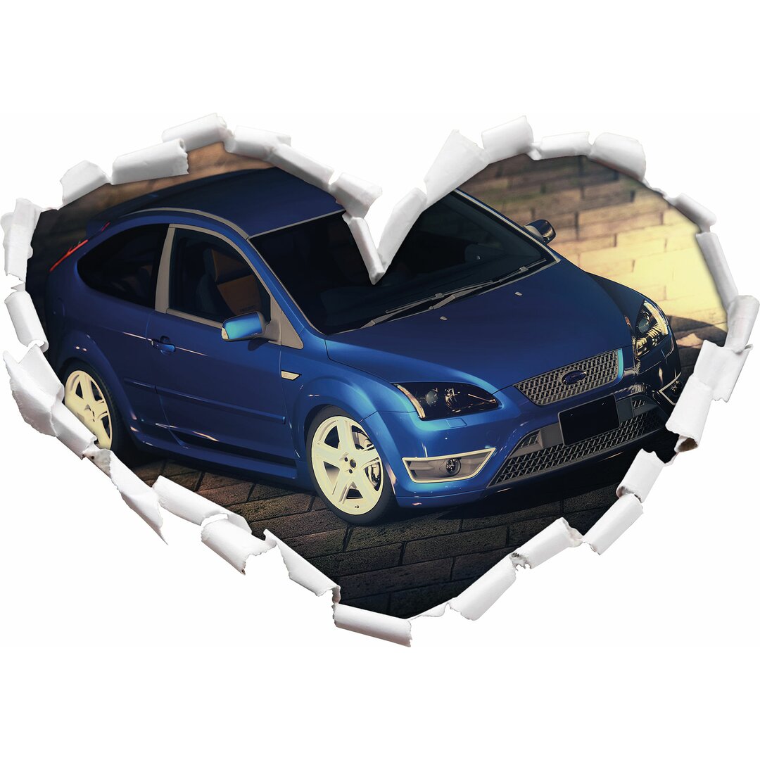 Blauer Focus ST Wandaufkleber