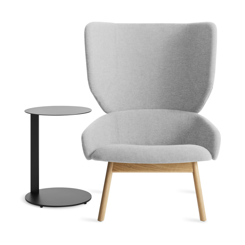Heads Up Lounge Chair, Gabro Light Gray Wool