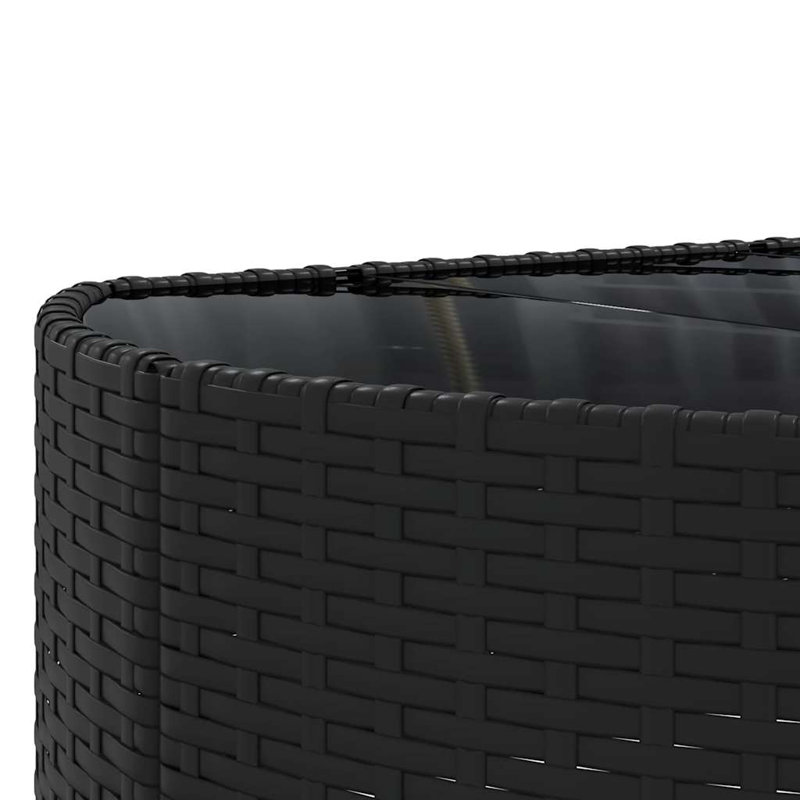 Ensemble de canapé de patio 6 pièces avec coussins en polyester Latitude Run®, Noir, noir, noir, noir, Beige