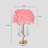 Pink Feather Crystal Table Lamp-532486166