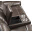 Causeuse en cuir Lydia Aire Motion avec port USB et console Lydia
