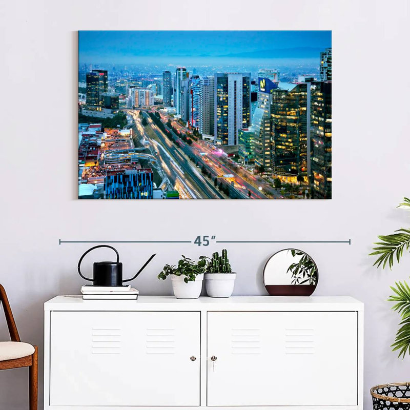 Sireci Mexico City Lights, 26" H x 39" W