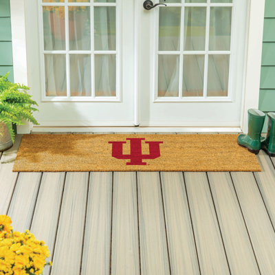 Très grand tapis couleur coco Indiana University, 60 po x 24 po