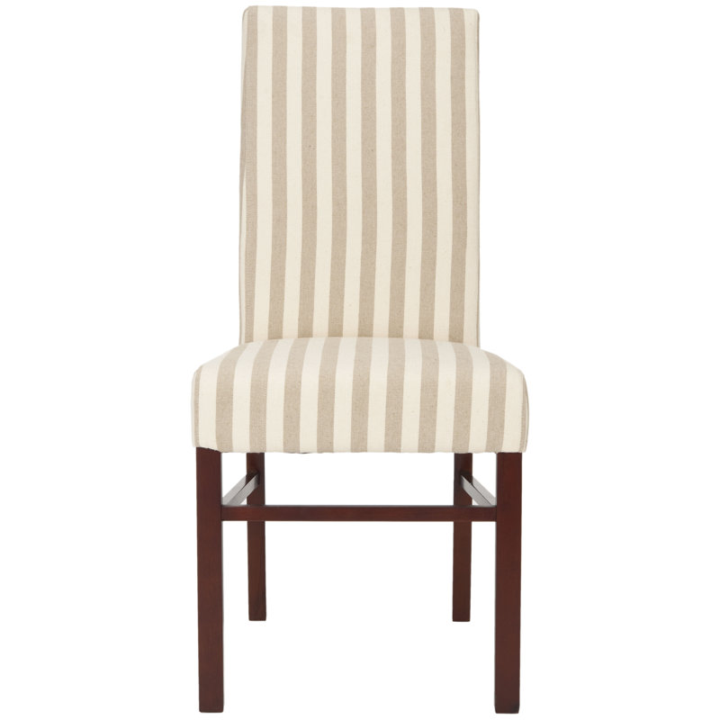 Ardell 19.70'' H Upholstered Parsons Chair, Cream