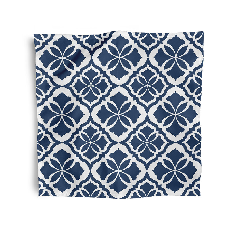 Serviette 22 "Rosas, Bleu
