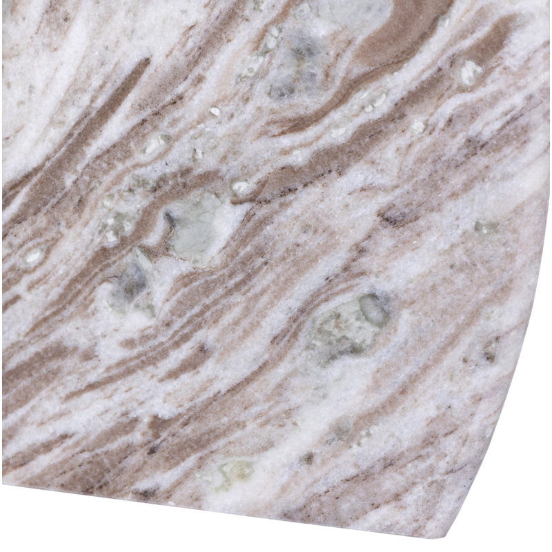 Table basse en marbre Codie, Brun