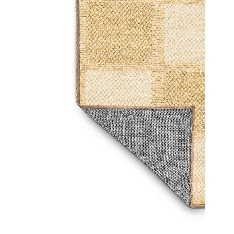 Washable Checkered Indoor Rug, Rectangle 8' x 12'