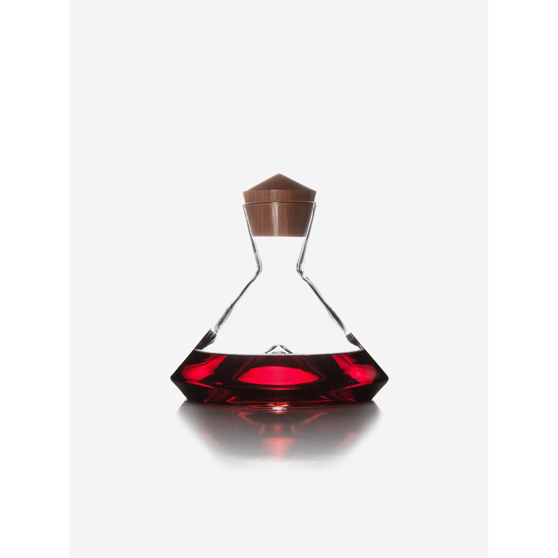 Monti Crystal Lead Free Crystal Wine Decanter, 7" H x 8" W x 8" D