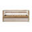 Modern Transitional Daybed With Pull-Out Trundle, Beige Boucle Upholstery & Natural Wood Finish