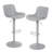 Zager Swivel Adjustable Height Bar Stool Leather Upholstered Counter Stools Round Base-92618619