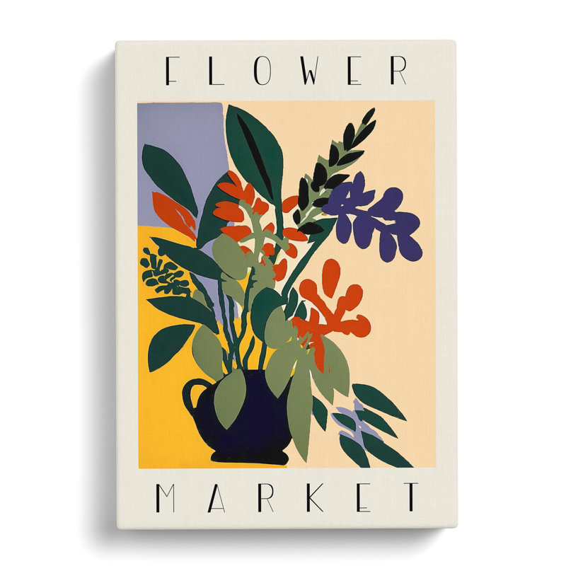 XMKTMKT-234 Flower Market Exhibition Advertisement No.4 - Wrapped Canvas