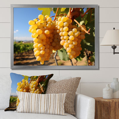 Golden Grapes Vineyard I, reproduction d'art sur toile