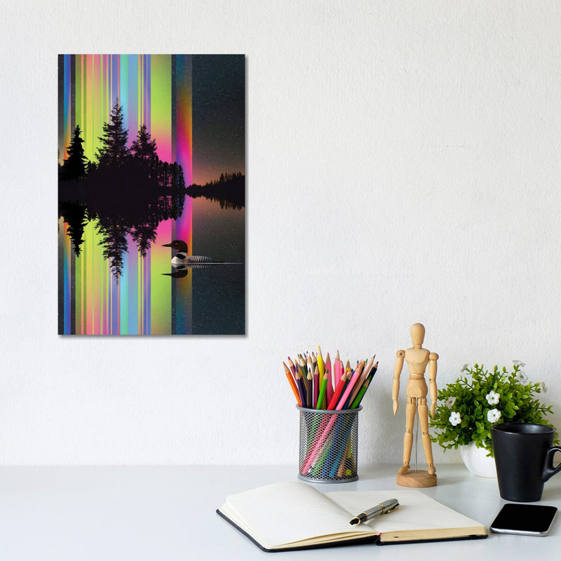 Lake Lights, No Frame, Canvas, 12'' H x 8'' W