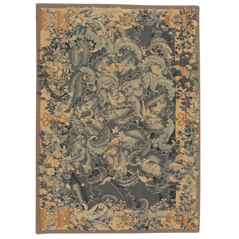 Wool Floral Area Rug