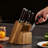 Kitchen Knife Set With Block And Sharpener
