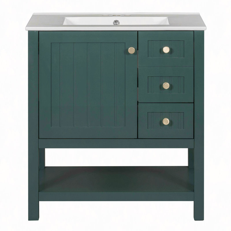Meuble-lavabo 30 po avec lavabo en céramique